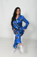 Pijama en Seda para Dama – Ref. Oso de Anteojos, Colibrí y Tucán