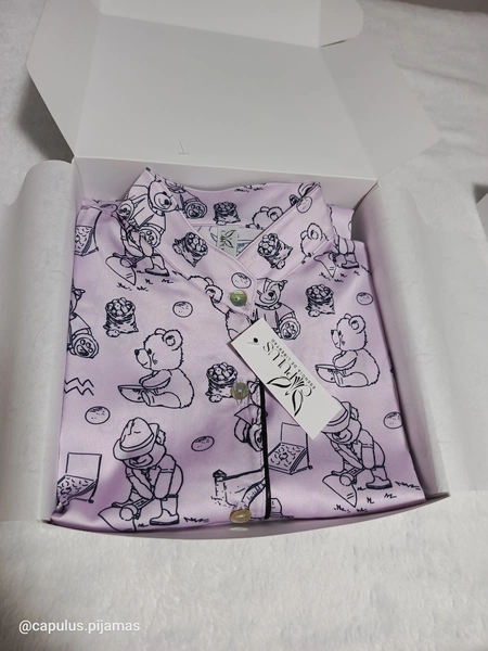 Pijama Formal en Seda Ligera para Dama – Ref. Rufito en Boyacá (Lila)