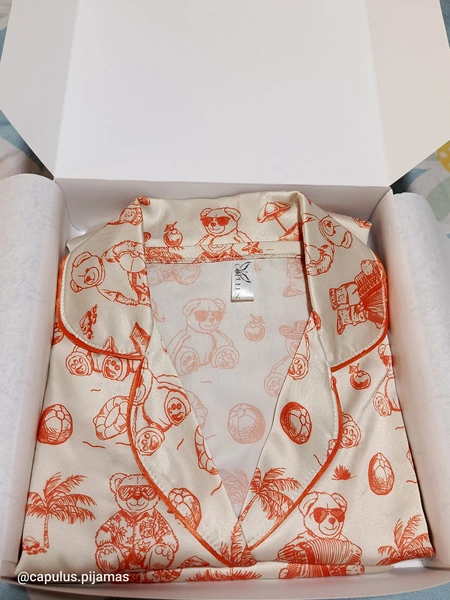 Pijama  en Seda Ligera para Dama – Ref. El Osito en Cartagena